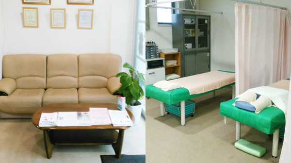 治療院の内観